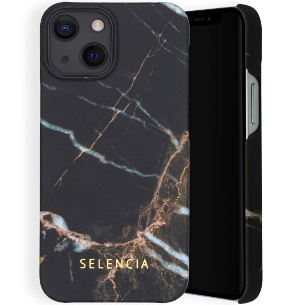 Selencia Maya Fashion Backcover iPhone 13 Mini - Marble Black