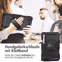 Accezz Robustes Back Cover mit Schultergurt Samsung Galaxy Tab S11 - Schwarz