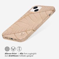 Selencia Aurora Fashion Back Case für das iPhone 13 - ﻿Strapazierfähige Hülle - 100 % recycelt - Earth Leaf Beige