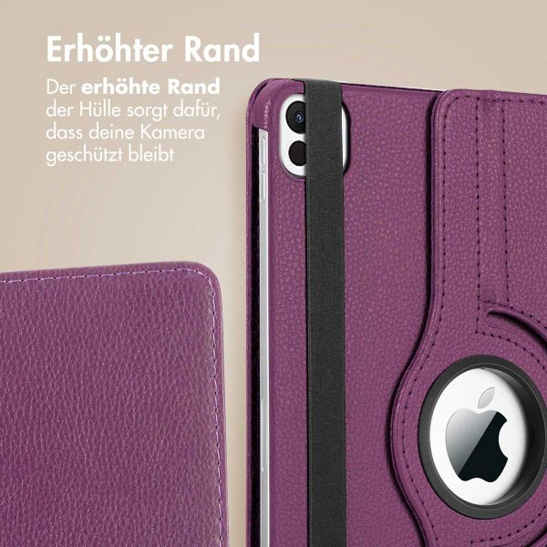 imoshion 360° drehbare Klapphülle Apple iPad Air 11 Zoll (2025) M3 / (2024) M2 / Air 5 (2022) / Air 4 (2020) / Pro 11 (2018/2020) - Violett