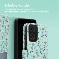 imoshion Design Klapphülle für das Motorola Moto G24 Power - Blue Flowers