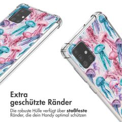 imoshion Design Hülle mit Band Samsung Galaxy A51 - Jellyfish Watercolor