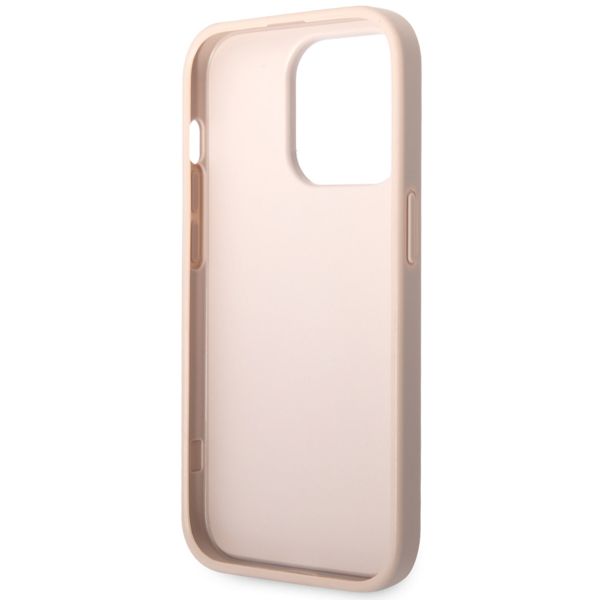 Guess 4G Metal Logo Back Cover für das iPhone 14 Pro - Rosa