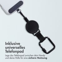 imoshion Ausziehbares Kabel mit Karabinerhaken und Telefonpad - Schwarz