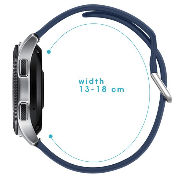 imoshion Silikonband für die Samsung Galaxy Watch 40/42mm / Active 2 42/44mm - Dunkelblau