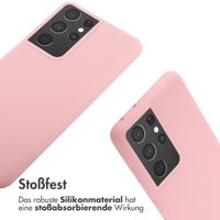 imoshion SilikonHülle mit Band Samsung Galaxy S21 Ultra - Rosa