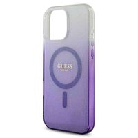 Guess MagSafe IML Glitter Gradient Case für das iPhone 16 Pro Max - Purple