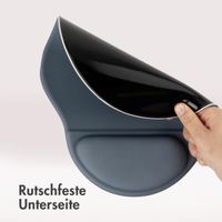 imoshion Ergonomisches Mauspad - Mauspad mit Handgelenkstütze - 30 x 25 cm - Sealblau