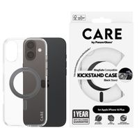 CARE by PanzerGlass Kickstand Case MagSafe für das iPhone 16 Plus - Schwarz