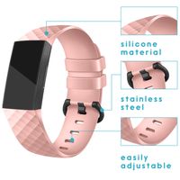 imoshion Silikonband für das  Fitbit Charge 3 / 4 - Rosa