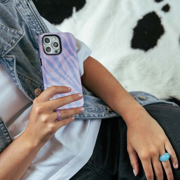 Selencia Vivid Back Cover Samsung Galaxy A15 (5G/4G) - Zebra Light Pink Lilac