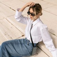 Selencia SilikonHülle design mit abnehmbarem Band Apple iPhone 14 Plus - Irregular Check Black