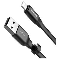 Baseus Nimble Series USB-A-zu-Lightning-Kabel extra kurz – 23 Zentimeter – Schwarz