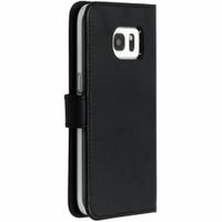 Selencia Echtleder Klapphülle Samsung Galaxy S7 - Schwarz