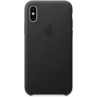 Apple Leder-Case Schwarz für das iPhone Xs