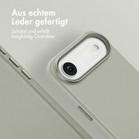 Accezz MagSafe Leather Backcover Apple iPhone Air - Light Grey