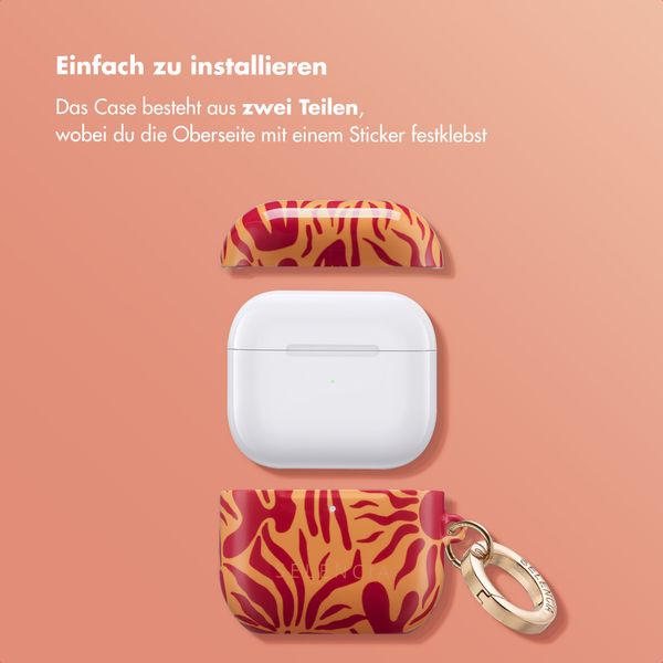 Selencia Vivid Case Apple AirPods 4 - Tropical Vibes Apricot