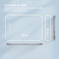 Selencia Puffy Laptop Hülle 15-16 Zoll - Laptop Sleeve - Slate Blue