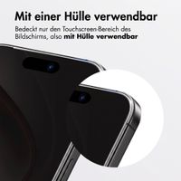 Accezz Sichtschutz-Schutzglas mit Applikator Apple iPhone Duo