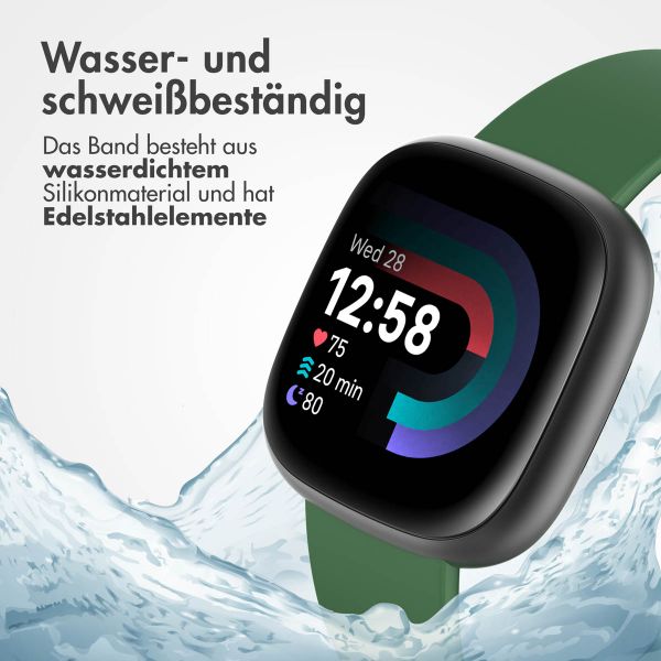 imoshion Silikonarmband für die Fitbit Versa (2) / Versa Lite - Größe S - Dunkelgrün