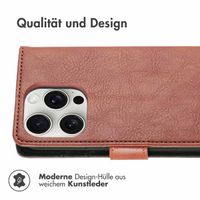 imoshion Luxuriöse Klapphülle für das iPhone 16 Pro Max - Braun