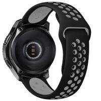 imoshion Silikonband Sport für Garmin Venu / Vivoactive 3 / Forerunner 245 - Schwarz / Grau