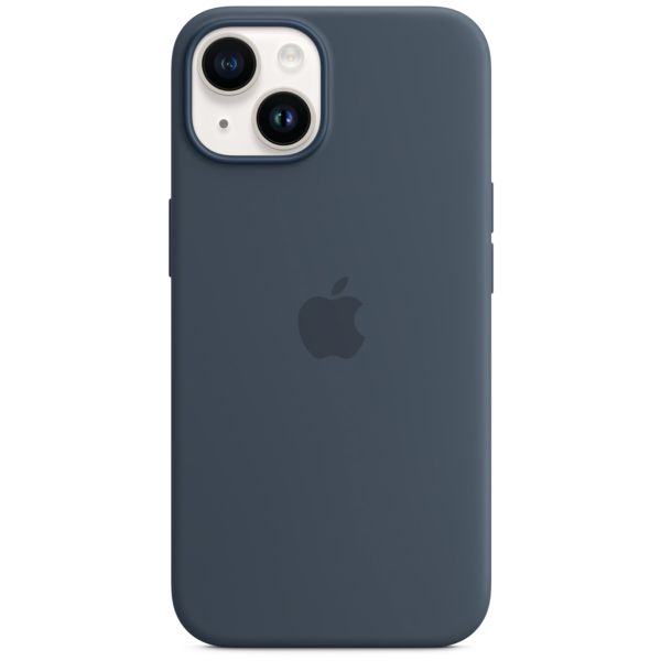 Apple Silikon-Case MagSafe für das Apple iPhone 14 - Storm Blue