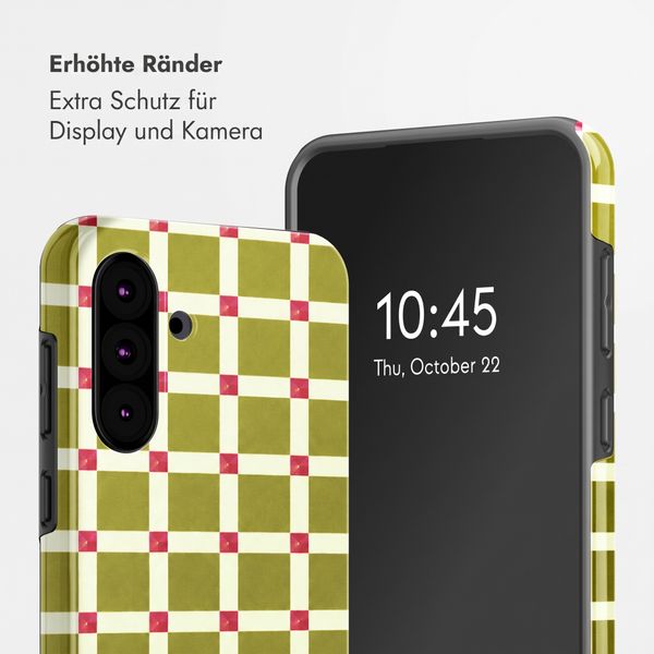 Selencia Vivid Back Cover Samsung Galaxy A36 / A56 - Check This Olive