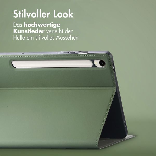 Accezz Classic Klapphülle Samsung Galaxy Tab S10 Ultra / Tab S9 Ultra - Grün