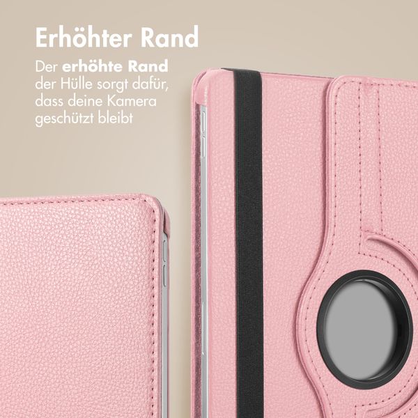 imoshion 360° drehbare Klapphülle Samsung Galaxy Tab A11 Plus - Rosa