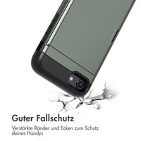 imoshion Backcover mit Kartenfach Apple iPhone SE (2022 / 2020) / 8 / 7 - Dunkelgrün
