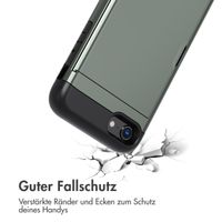 imoshion Backcover mit Kartenfach für das iPhone SE (2022 / 2020) / 8 / 7 - Dunkelgrün