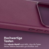 Accezz MagSafe Leather Backcover Apple iPhone 18 Pro Max / 17 Pro Max - Heath Purple