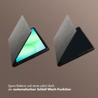 Selencia Riva Klapphülle Samsung Galaxy Tab A11 Plus - Schwarz