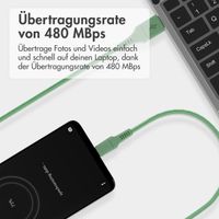 imoshion Braided USB-C-zu-USB Kabel - 1 Meter - Grün