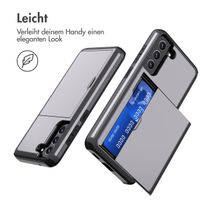 imoshion Backcover mit Kartenfach Samsung Galaxy S21 FE - Grau