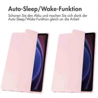 imoshion Trifold Hardcase Klapphülle Samsung Galaxy Tab A9 Plus - Rosa