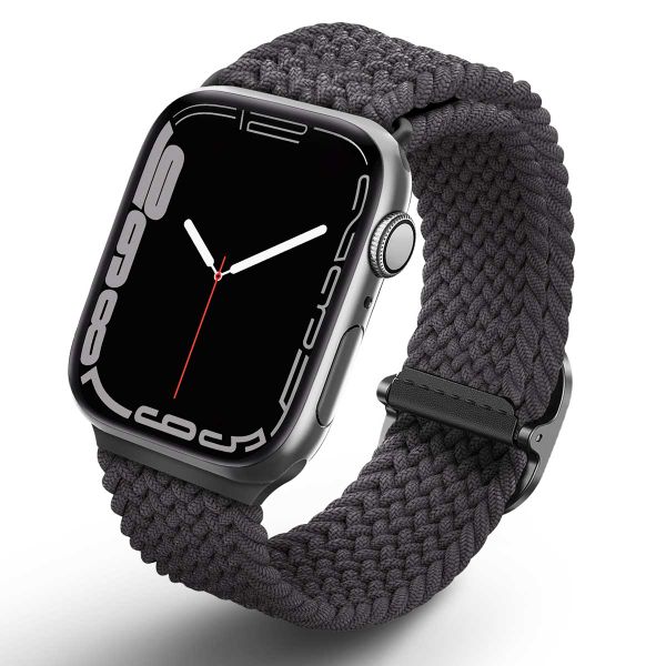 Uniq Aspen Geflochtenes Armband für die Apple Watch Series 1 bis 10 / SE / Ultra (2) (44/45/46/49 mm) - Granitgrau