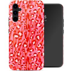 Selencia Vivid Tough Back Cover für das Samsung Galaxy A34 - Wild Spots Lipstick