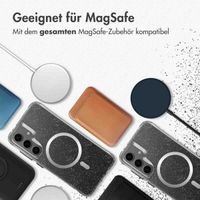 imoshion Klare Glitter Backcover mit MagSafe Samsung Galaxy S24 - Silber