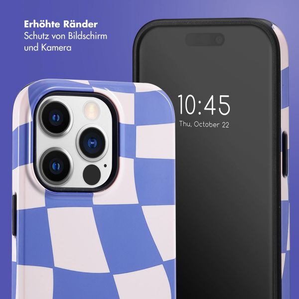 Selencia Vivid Tough Back Cover für das iPhone 14 Pro - Groovy Sapphire Blue