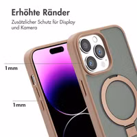Accezz Ring Stand Backcover mit MagSafe iPhone 14 Pro Max - Braun