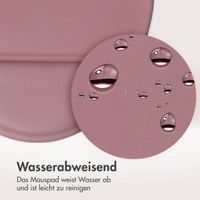 imoshion Ergonomisches Mauspad - Mauspad mit Handgelenkstütze - 30 x 25 cm - Altrosa