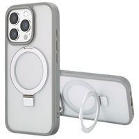 Accezz Ring Stand Backcover mit MagSafe für das iPhone 16 Pro - Grey