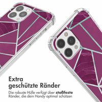 imoshion Design Hülle mit Band für das iPhone 12 Pro Max - Bordeaux Graphic