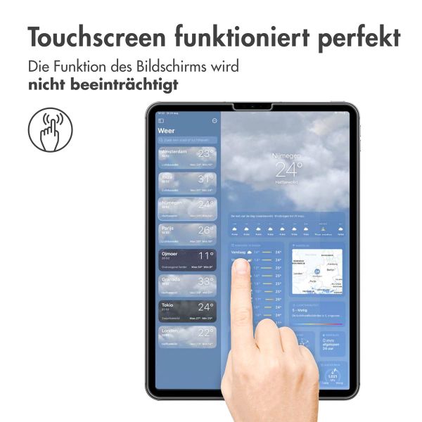 imoshion Displayschutz aus gehärtetem Glas für das iPad Pro 11 (2020 - 2022) / Air 5 (2022) / Air 4 (2020) - Transparent