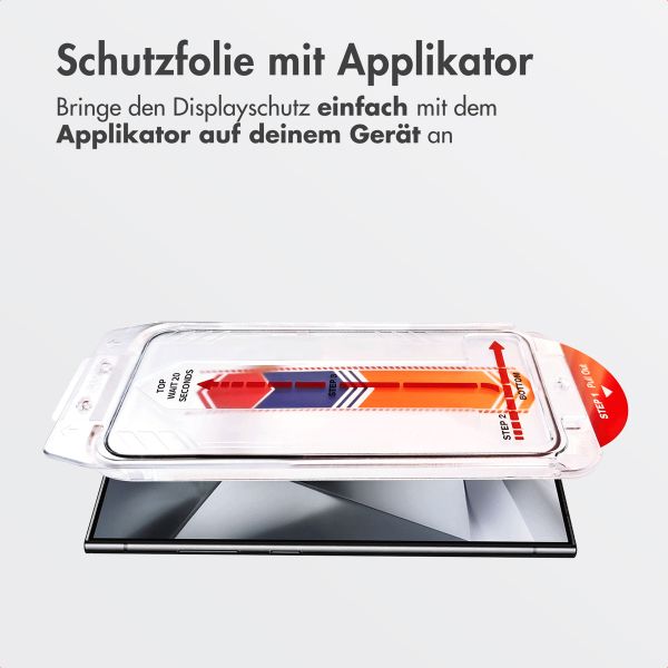 Accezz Gehärteter Glas-Schutz + Applikator Samsung Galaxy S24 Ultra