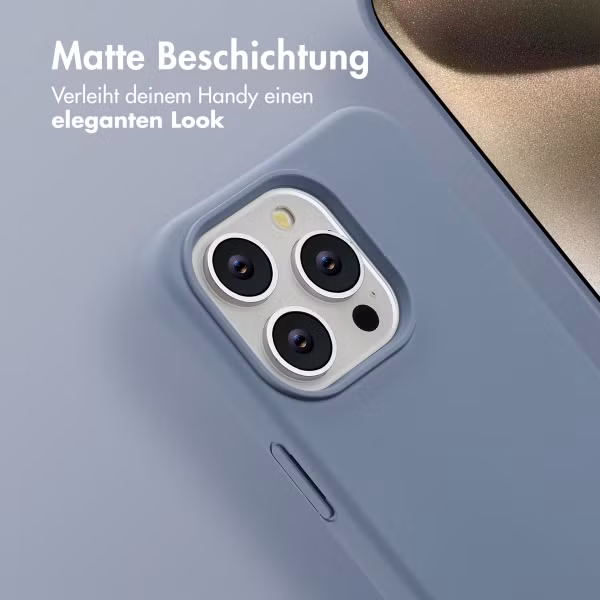 imoshion Color Backcover mit abnehmbarem Handykette und MagSafe Apple iPhone 15 Pro - Ash Blue