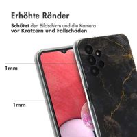 imoshion Design Hülle für das Samsung Galaxy A13 (4G) - Black Marble