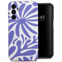 Selencia Vivid Tough Back Cover für das Samsung Galaxy A15 (5G/4G) - Modern Bloom Sapphire Blue